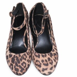 Bandolino  Leopard Print Heels with Ankle Strap